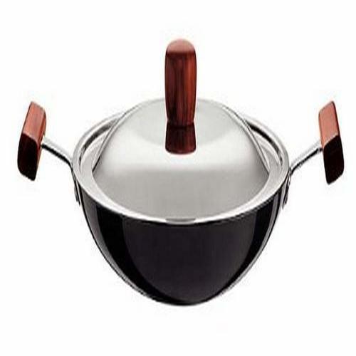 Hawkins Futura Non-Stick Appachatty Round Bottom Breakfast Pan with Steel Lid, 22cm