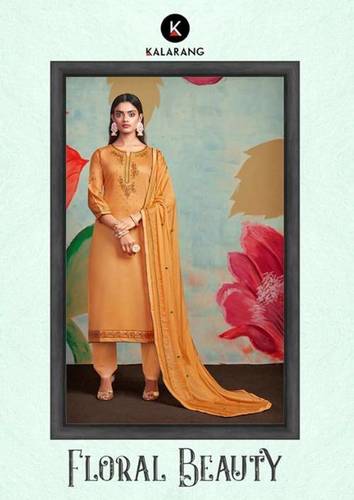 Jam Silk Cotton With Embroidery Work And Sleeve Work Application: Women Material