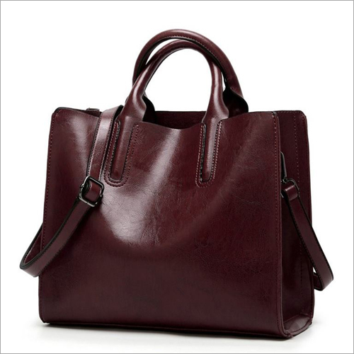 Cherry Color Ladies Leather Handbag