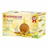 Wonderchef Da Vinci Aluminium Pan Set, 4-Pieces, Yellow