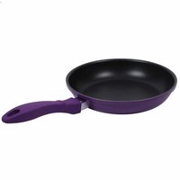 Wonderchef Induction Base Non-Stick Aluminum Elite Fry Pan, 20cm, Purple and Black