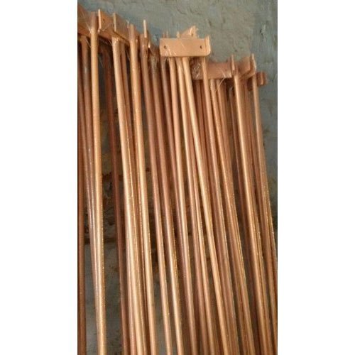 Copper Earthing Rod - 3 m Length 16 mm Diameter | Polished Hot Rolled Technique Without Alloy