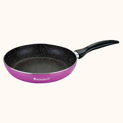 Wonderchef Athena Aluminium Fry Pan,24cm,1.7L,Pink