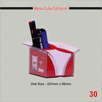 Promotional Memo Cube Container