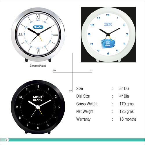Promotional Chome Plated Clock