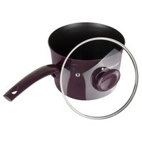 Wonderchef Everest Aluminium Sauce Pan with Lid, 2.85 Litres/18cm, Purple