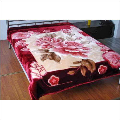 Floral Print Mink Blanket