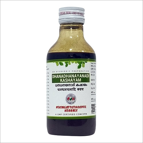 Ayurvedic Dhanadanayanadi Kashayam Tonic Keep In Cool Or Dry Place