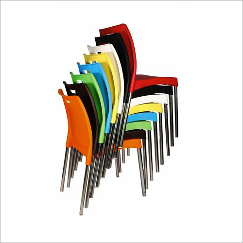 Available In Different Color Plastic Cafeteria Chair