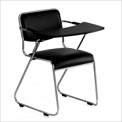 Black Also Available In Different Colour Writing Pad Training Chair