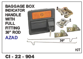 Baggage Box Indicator Handle w/ Full fittings 30 inch Rod Azad