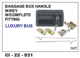 Baggage Box Handle w/keys complete fittings Luxury Bus