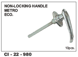 Non Locking Handle Metro Eco - 4 Wheeler Compatibility | Warranty Included with Durable Design and Eco-Friendly Materials