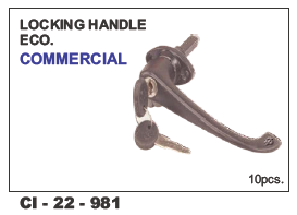 Locking Handle Eco Commercial - Durable Metal Design, 4-Wheeler Compatibility, Warranty Included | Reliable Locking Mechanism for Enhanced Security