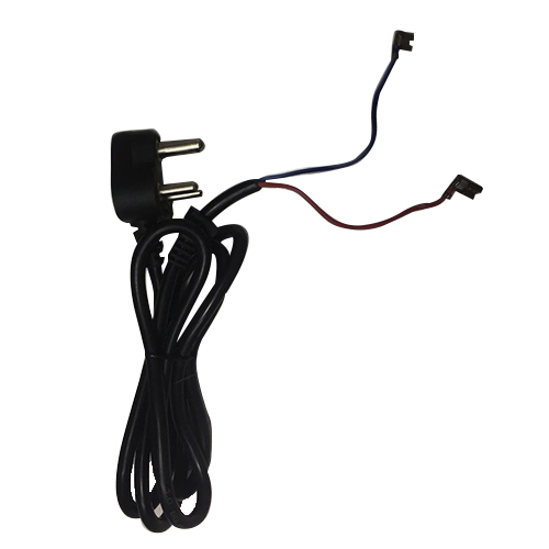 3 Pin Moulded Plug Black Power Cable