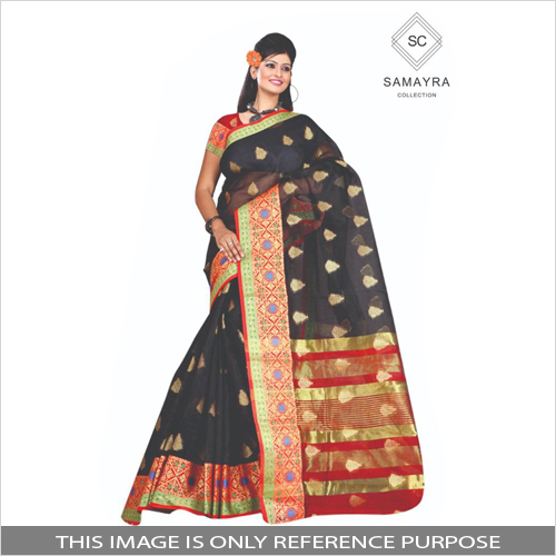 Partywear Jacquard Silk Saree Partywear Jacquard Silk Saree