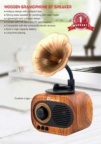 Wooden Gramaphone BT Speaker