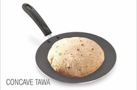 Tosaa Induction Base 3 mm Concave Tawa, Diameter 25.7 cm, Black