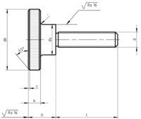 DIN 464 Knurled Thumb Screws High Type