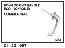 Non Locking Handle - ECO Chrome Finish | 4-Wheeler Compatibility, Warranty Included
