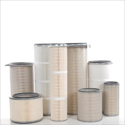 White And Silver Dust Collector Filter