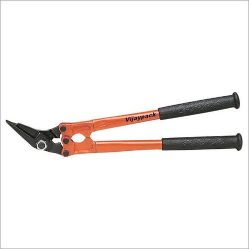 Steel Strap Cutter - Heavy Duty Stainless Steel Tool | Manual Cutting with Orange & Black Design