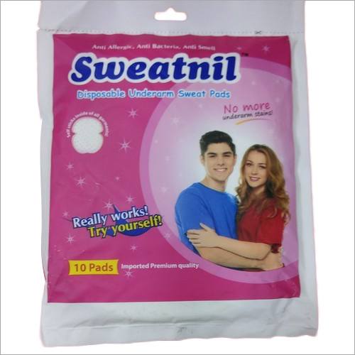 Sweat Pads - Non-Woven Fabric 10x12 cm, Round 2mm Thick, 12 Pads | Absorbent, Comfortable, Discreet, Reliable, Fresh, Protective