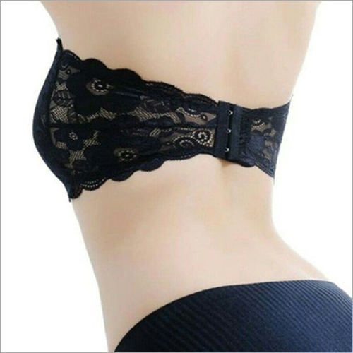 Netted Tube Top With Back Hook