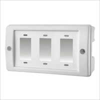 White And Also Available In Different Colour 3 Way Gang Box