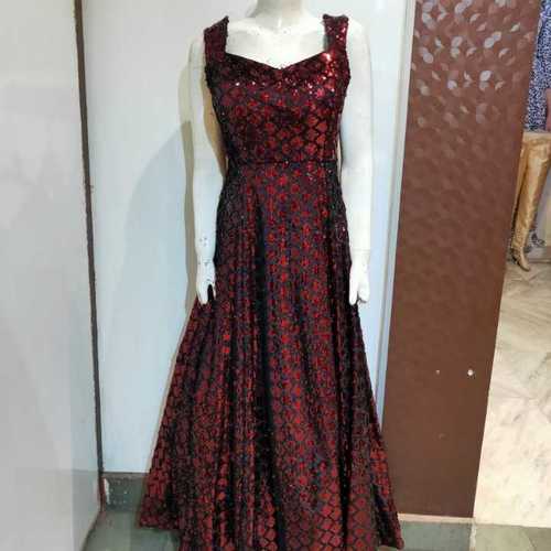 Party wear red gown