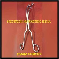 Ovum Forceps - Steel, 10 Inches | Weight: 50g, Type: Basic Surgical Instruments, Use Type: Hospital, Contract Manufacturing Service Available