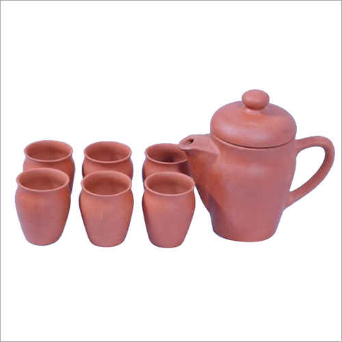 Clay Tea Set By TERRACOTTA POTTERS