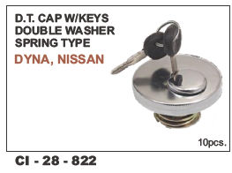 Dt Cap W/Keys Double Washer Spring Type- Dyna, Nissan Vehicle Type: 4 Wheeler