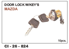 Door Lock w/keys Mazda