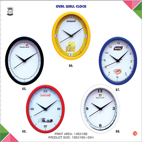Promotional Oval Wall Clock