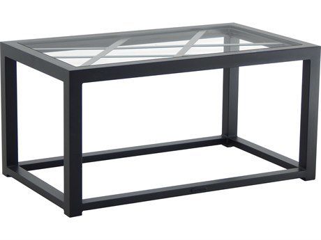 Modern Iron & Glass Coffee Table No Assembly Required