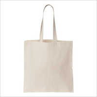 Loop Handle Cotton Bag - Cotton Fabric, 12x15 Inches , White Color With Customized Designs And Durable Finish For Shopping & Promotions