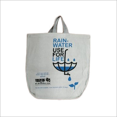 White (Also Available In Different Color) Printed Cloth Bag