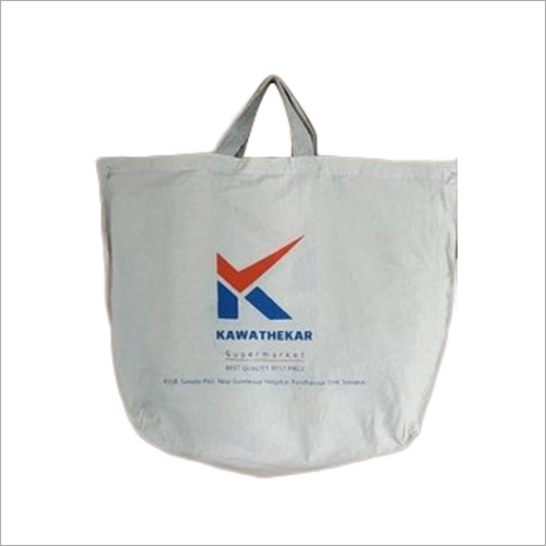 Printed Loop Handle Cloth Bag - Cotton Fabric Various Sizes Available Customizable Color & Design Options | Durable for Shopping Use