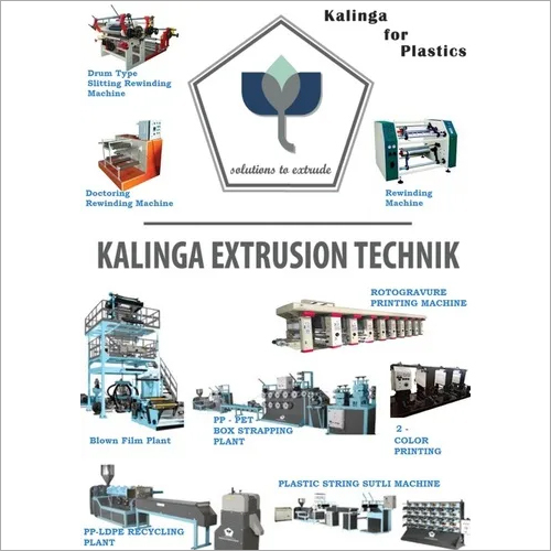 Plastic Machinery Supplier from India By KALINGA EXTRUSION TECHNIK