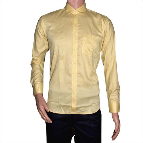 Available In Different Color Mens Full Sleeve Plain Shirt