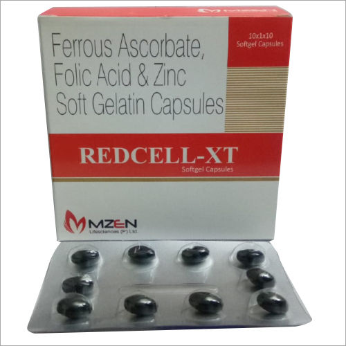Ferrous Ascorbate Folic Acid And Zinc Soft Gelatin Capsule