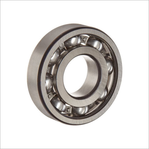 Industrial Single Row Deep Groove Ball Bearing - Stainless Steel, 1-3 Inch Size, Flanged Bushes Type | Supports Radial and Axial Loads