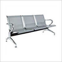 Easy To Clean Ss 3 Seater Visitor Chair