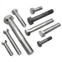 Mild Steel Hex Nuts And Bolts - Industrial Grade, Anti-wear Design, Galvanized Finish, Various Sizes For Aerospace And Defence Use