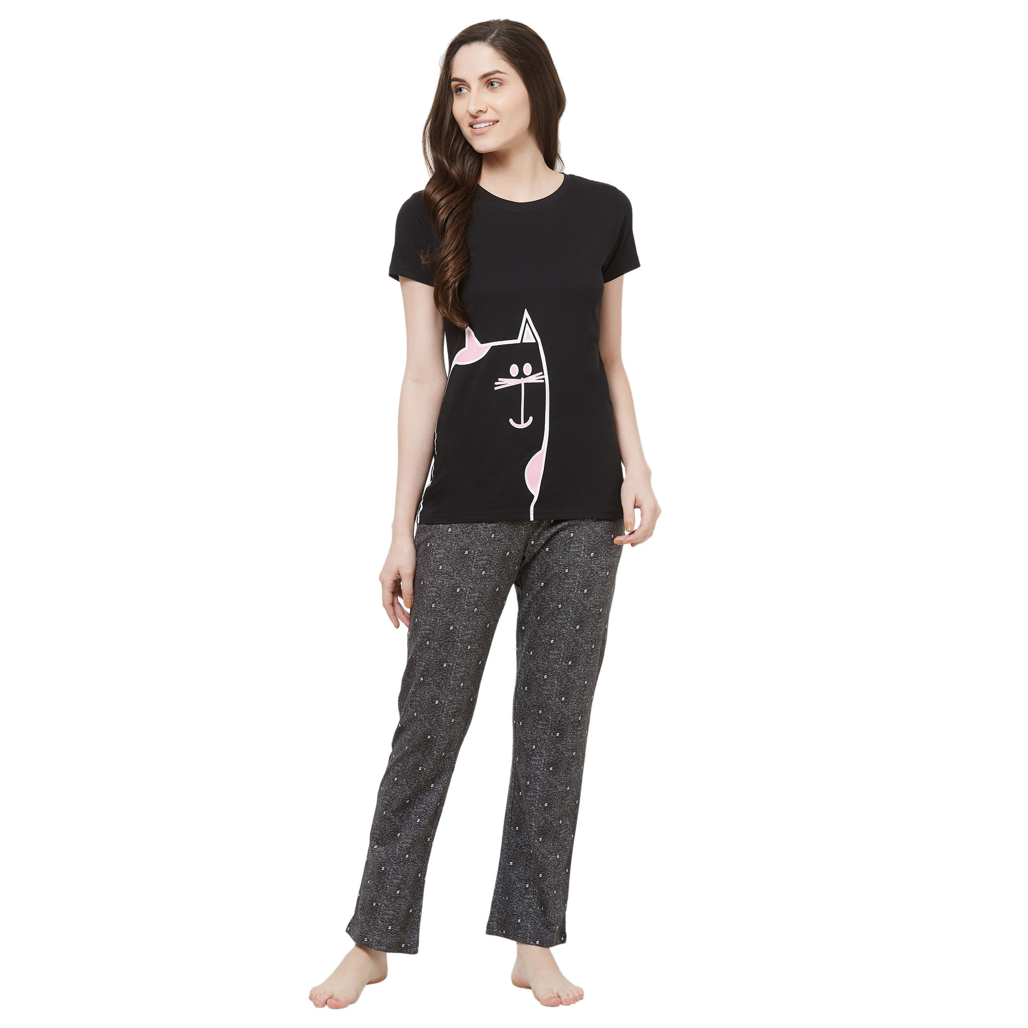 Evolove Womens Pajama T-Shirt Sets (EVO25)