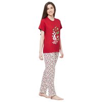 Evolove Womens Printed Pajama T Shirt Sets (EVO4)