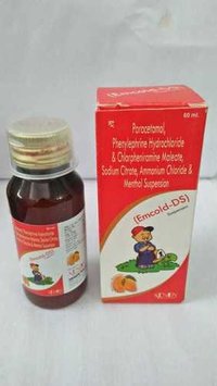 Paracetamol Phenylephine Hydrochloride And Chorpheniamine Maleate Ammonium Chloride And Menthol Suspension