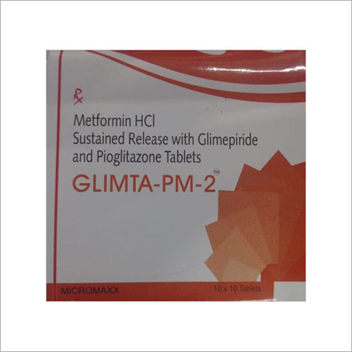 Metformin HCI Sustained Release With Glimepiride And Pioglitazone Tablets