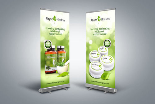 Roll Up Banner Stand - Attributes: Starch Proof Glass